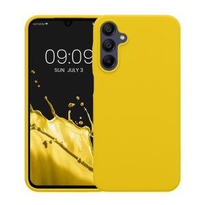 Husa Kwmobile pentru Samsung Galaxy A15 5G, Galben, Silicon, KWM000021MF010C - Img 2