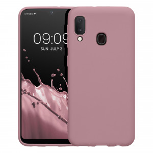 Husa Kwmobile pentru Samsung Galaxy A20e, Roz, Silicon, 48738.52 - Img 2