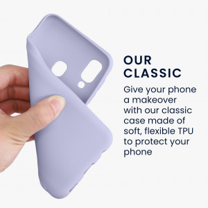 Husa Kwmobile pentru Samsung Galaxy A20e, Silicon, Mov, 48738.139 - Img 4