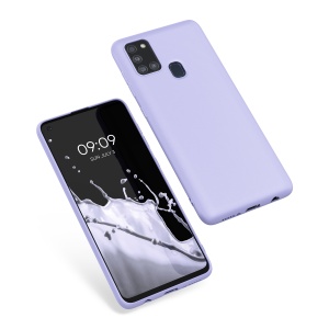 Husa Kwmobile pentru Samsung Galaxy A21s, Mov deschis, Silicon, 52494.139 - Img 2