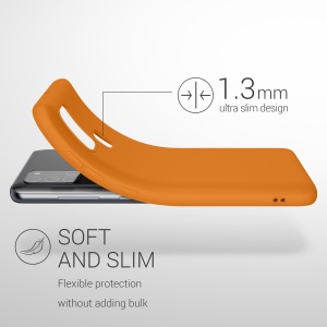 Husa Kwmobile pentru Samsung Galaxy A21s, Portocaliu, Silicon, KWM000011GI019C - Img 7