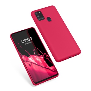 Husa Kwmobile pentru Samsung Galaxy A21s, Roz, Silicon, KWM000011GI018C - Img 2