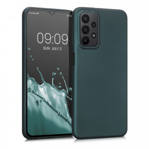 Husa Kwmobile pentru Samsung Galaxy A23, Silicon, Verde, 57955.14 - Img 1