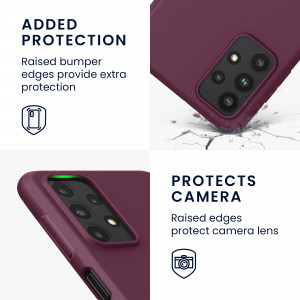 Husa Kwmobile pentru Samsung Galaxy A23, Silicon, Violet, 57804.187 - Img 4