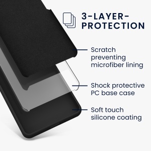 Husa Kwmobile pentru Samsung Galaxy A25, Negru, Silicon, KWM000021MV001C - Img 5