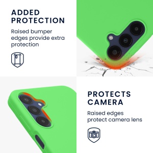 Husa Kwmobile pentru Samsung Galaxy A25, Verde, Silicon, KWM000021MV009C - Img 3