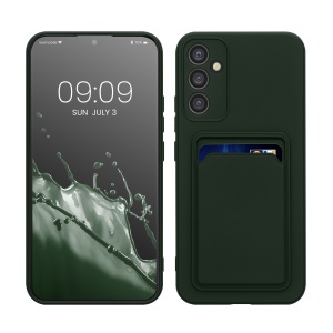 Husa Kwmobile pentru Samsung Galaxy A34 5G, Verde inchis, Silicon, KWM0000191B004C - Img 1