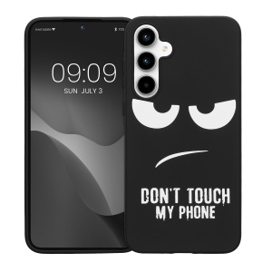 Husa Kwmobile pentru Samsung Galaxy A35, Negru/Alb, Silicon, KWM000021QC001C - Img 2