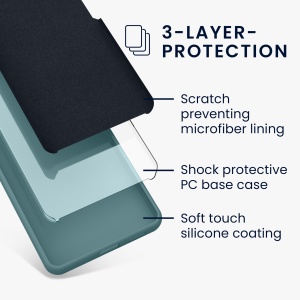 Husa Kwmobile pentru Samsung Galaxy A35, Verde deschis, Silicon, KWM000021PA017C - Img 5