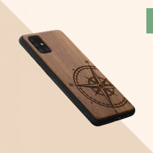 Husa kwmobile pentru Samsung Galaxy A51, Lemn, Maro, 51432.05 - Img 7