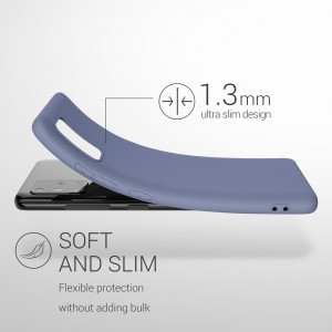 Husa Kwmobile pentru Samsung Galaxy A51, Silicon, Albastru, 51196.130 - Img 3