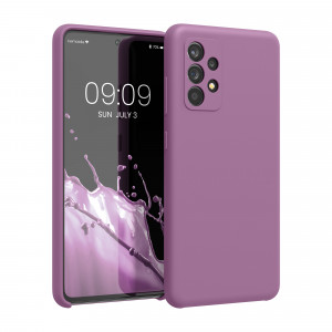Husa Kwmobile pentru Samsung Galaxy A52/Galaxy A52 5G/Galaxy A52s 5G, Silicon, Mov, 54347.235 - Img 1
