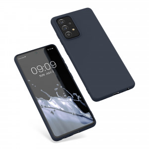 Husa Kwmobile pentru Samsung Galaxy A52/Galaxy A52 5G/Galaxy A52s 5G, Silicon, Albastru, 54346.186 - Img 2