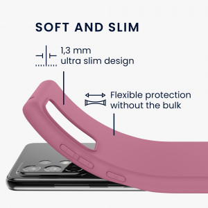 Husa Kwmobile pentru Samsung Galaxy A52/Galaxy A52 5G/Galaxy A52s 5G, Silicon, Violet, 54346.167 - Img 3