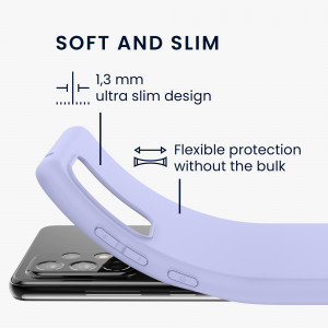 Husa Kwmobile pentru Samsung Galaxy A52/Galaxy A52 5G/Galaxy A52s 5G, Silicon, Mov, 54346.139 - Img 3