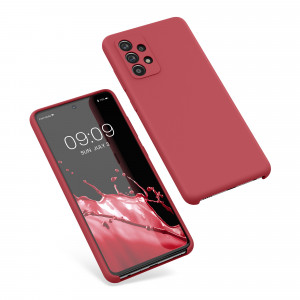 Husa Kwmobile pentru Samsung Galaxy A52/Galaxy A52 5G/Galaxy A52s 5G, Silicon, Rosu, 54347.208 - Img 2