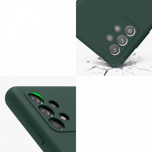 Husa Kwmobile pentru Samsung Galaxy A52/Galaxy A52 5G/Galaxy A52s 5G, Silicon, Verde, 54347.169 - Img 8