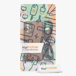 Husa Kwmobile pentru Samsung Galaxy A52/Galaxy A52 5G/Galaxy A52s 5G, Maro, Lemn/Silicon, KWM000021NY001C - Img 7