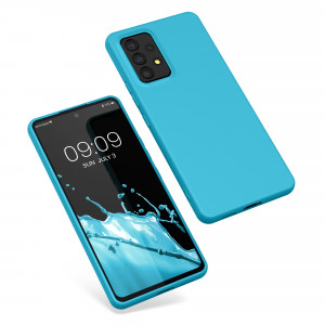 Husa Kwmobile pentru Samsung Galaxy A53 5G, Silicon, Albastru, 57808.205 - Img 2