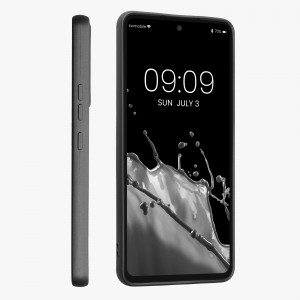 Husa kwmobile pentru Samsung Galaxy A53 5G, Silicon, Gri, 57958.232 - Img 2