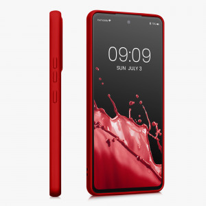 Husa Kwmobile pentru Samsung Galaxy A53 5G, Silicon, Rosu, 57958.36 - Img 5