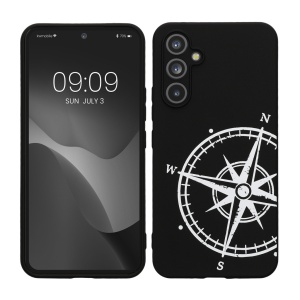 Husa Kwmobile pentru Samsung Galaxy A54 5G, Negru/Alb, Silicon, 61246.03 - Img 1