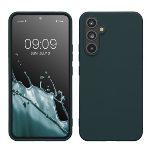 Husa Kwmobile pentru Samsung Galaxy A54 5G, Verde inchis, Silicon, 60796.202 - Img 1