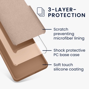 Husa Kwmobile pentru Samsung Galaxy A55 5G, Crem, Silicon, KWM000021ME025C - Img 5