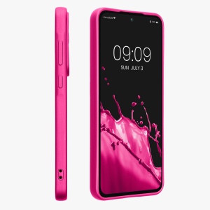 Husa Kwmobile pentru Samsung Galaxy A55, Roz, Silicon, KWM000021MI007C - Img 4