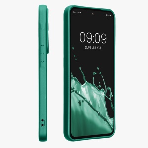 Husa Kwmobile pentru Samsung Galaxy A55, Verde, Silicon, KWM000021MI004C - Img 4