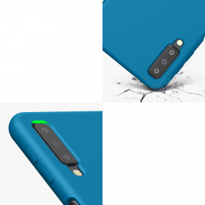 Husa Kwmobile pentru Samsung Galaxy A7 (2018), Silicon, Albastru, 47730.224 - Img 8