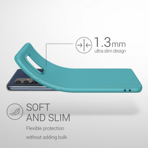 Husa Kwmobile pentru Samsung Galaxy A71, Silicon, Verde, 51208.207 - Img 3