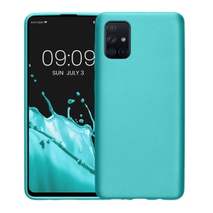 Husa Kwmobile pentru Samsung Galaxy A71, Verde deschis, Silicon, KWM000010ZN016C - Img 2