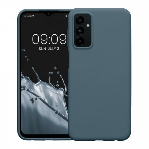 Husa Kwmobile pentru Samsung Galaxy M23 5G, Silicon, Albastru, 57824.202 - Img 2
