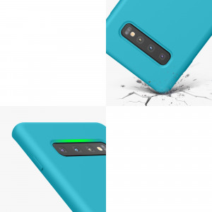 Husa kwmobile pentru Samsung Galaxy S10 Plus, Silicon, Albastru, 49028.205 - Img 8