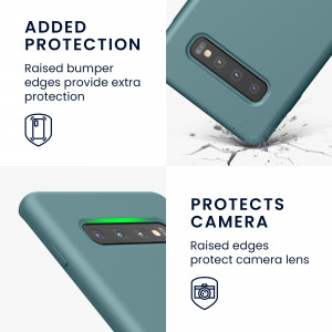 Husa Kwmobile pentru Samsung Galaxy S10 Plus, Verde, Silicon, 49028.206 - Img 4