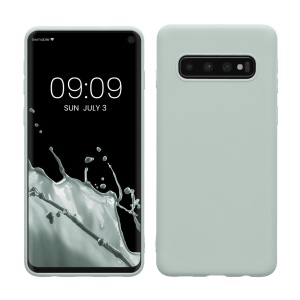 Husa Kwmobile pentru Samsung Galaxy S10, Verde deschis, Silicon, KWM000009MS014C - Img 1