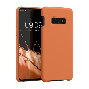 Husa Kwmobile pentru Samsung Galaxy S10e, Portocaliu, Silicon, KWM000009SG042C - Img 1