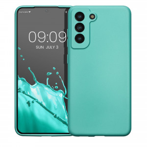 Husa Kwmobile pentru Samsung Galaxy S21 FE, Verde, Silicon, 55485.231 - Img 2