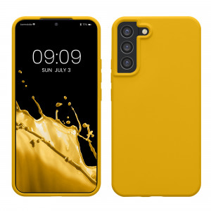 Husa Kwmobile pentru Samsung Galaxy S22 Plus, Galben, Silicon, 56761.165 - Img 1