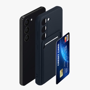 Husa Kwmobile pentru Samsung Galaxy S23, Albastru inchis, Silicon, KWM0000191D003C - Img 6