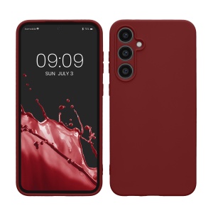 Husa Kwmobile pentru Samsung Galaxy S23 FE, Visiniu, Silicon, KWM000021LO008C - Img 1