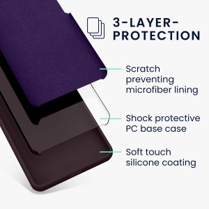 Husa Kwmobile pentru Samsung Galaxy S23, Violet inchis, Silicon, 60273.114 - Img 5