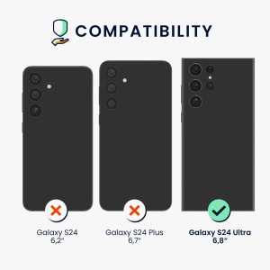 Husa Kwmobile pentru Samsung Galaxy S24 Ultra, Negru, Silicon, KWM000021KY001C - Img 6