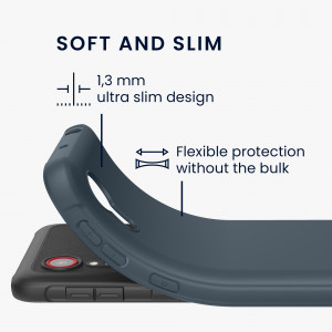 Husa Kwmobile pentru Samsung Galaxy Xcover 5, Silicon, Albastru, 54536.202 - Img 3