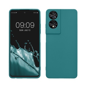 Husa Kwmobile pentru TCL 40 NxtPaper, Verde, Silicon, KWM000022QD002C - Img 1