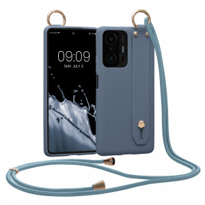 Husa Kwmobile pentru Xiaomi 11T/11T Pro, Silicon, Albastru, 56480.202 - Img 1