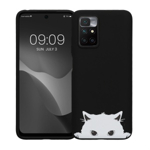 Husa Kwmobile pentru Xiaomi Redmi 10 (2022)/Redmi 10 (2021), Negru/Alb, Silicon, KWM000013XL002C - Img 2