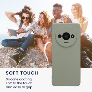 Husa Kwmobile pentru Xiaomi Redmi A3, Verde deschis, Silicon, KWM000020ON002C - Img 3