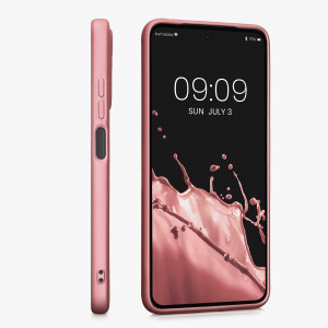 Husa Kwmobile pentru Xiaomi Redmi Note 11/Redmi Note 11s, Silicon, Rose Gold, 58651.31 - Img 5